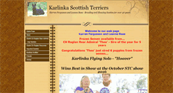 Desktop Screenshot of karlinkascottishterriers.com